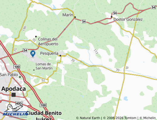 Kaart MICHELIN La Arena, Rancho Sin Nombre - ViaMichelin