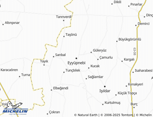 MICHELIN-Landkarte Eyyüpnebi - ViaMichelin