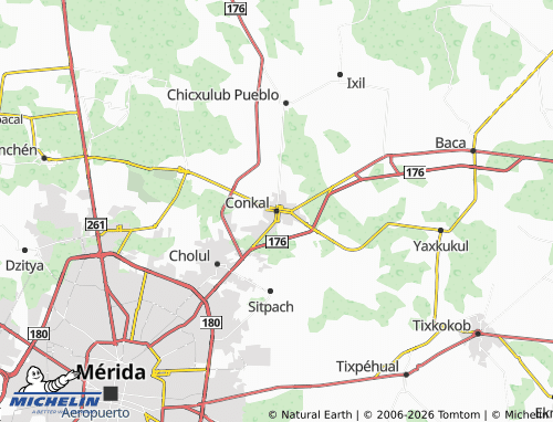 Mapa MICHELIN Conkal - ViaMichelin