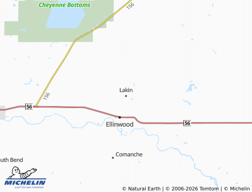 Mappa MICHELIN Lakin - ViaMichelin