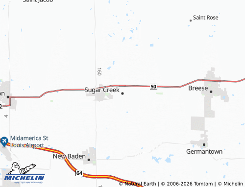 Mapa MICHELIN Sugar Creek - ViaMichelin
