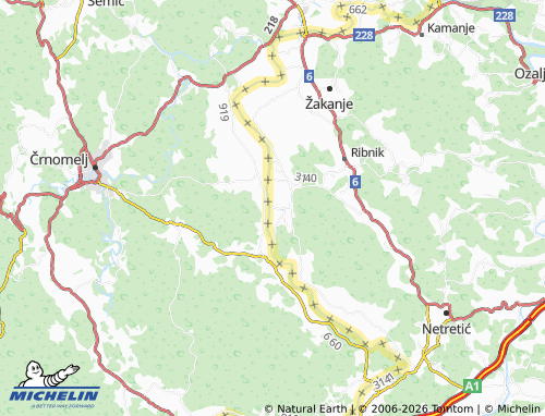 Mapa MICHELIN Mošanci - ViaMichelin