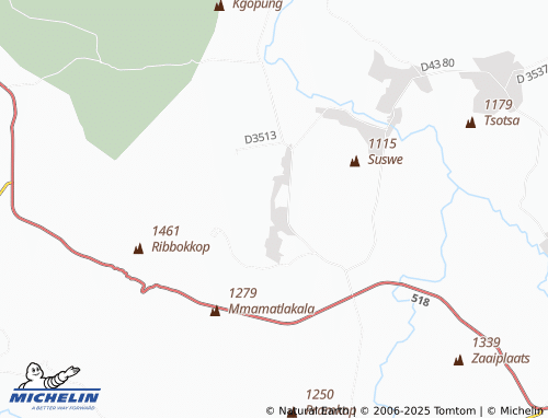 MICHELIN Ga-Rantlakane map - ViaMichelin