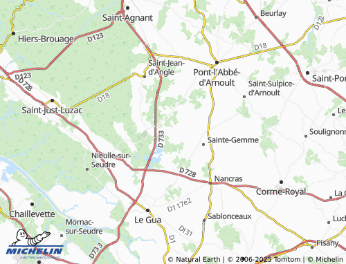 Carte MICHELIN Blénac - ViaMichelin