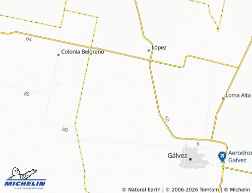 MICHELIN Campo Piaggio map - ViaMichelin