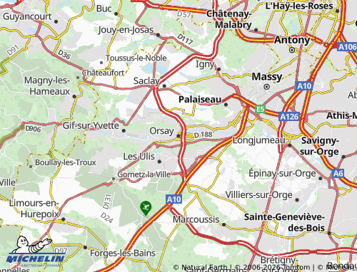 Mappa MICHELIN Orsay - ViaMichelin