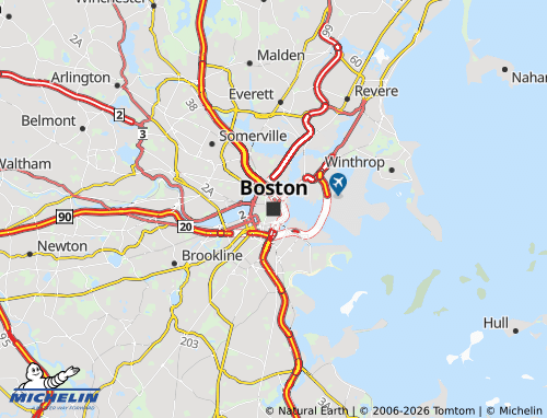 Mappa MICHELIN Boston - ViaMichelin