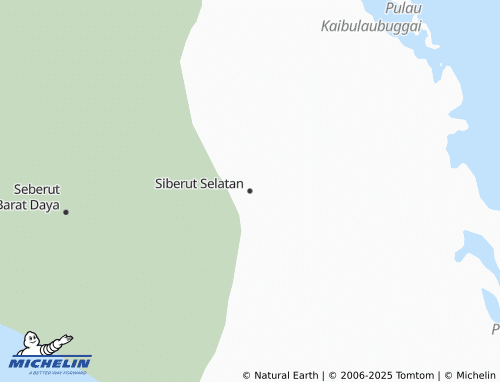 MICHELIN-Landkarte Siberut Selatan - ViaMichelin