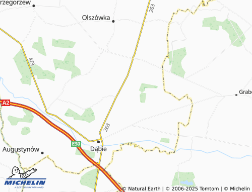 MICHELIN Zalesie map - ViaMichelin