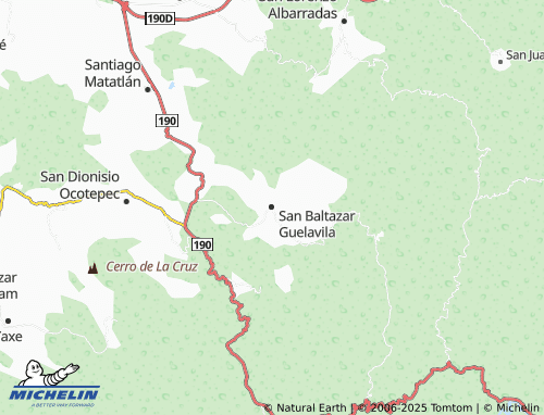 MICHELIN-Landkarte San Baltazar Guelavila - ViaMichelin