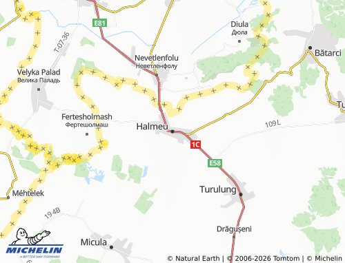 MICHELIN Halmeu map - ViaMichelin