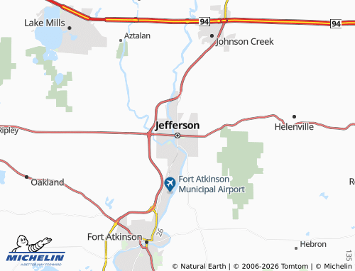 Kaart MICHELIN Jefferson - ViaMichelin