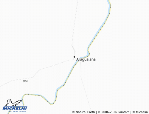 Mapa MICHELIN Araguaiana - ViaMichelin
