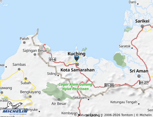 Mappa MICHELIN Sarawak - ViaMichelin
