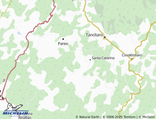 MICHELIN Uringuitiro map - ViaMichelin