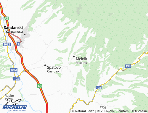 MICHELIN Melnik map - ViaMichelin
