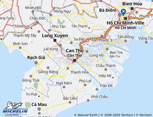 MICHELIN Bình Minh map - ViaMichelin