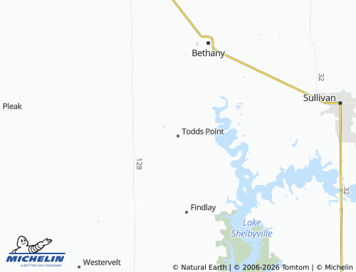 Mappa MICHELIN Todds Point - ViaMichelin