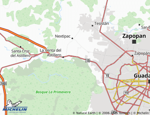 MICHELIN Alianza de Cazadores Diana map - ViaMichelin