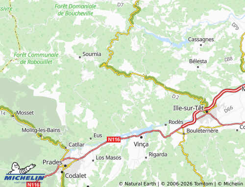 MICHELIN Tarerach map - ViaMichelin