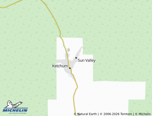 Kaart MICHELIN Sun Valley - ViaMichelin