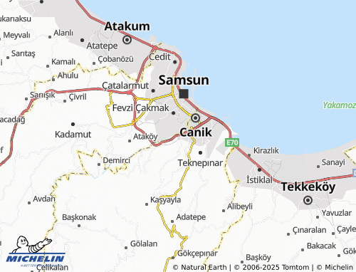 MICHELIN-Landkarte İkiyüz Evler - ViaMichelin