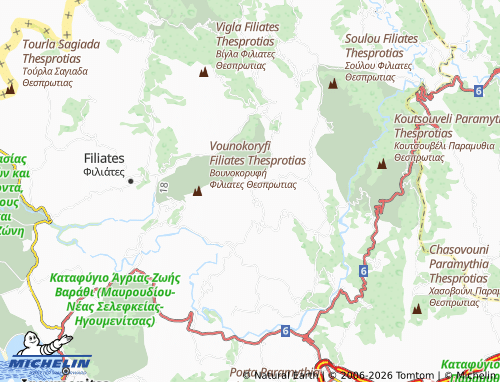 MICHELIN Achladia map - ViaMichelin