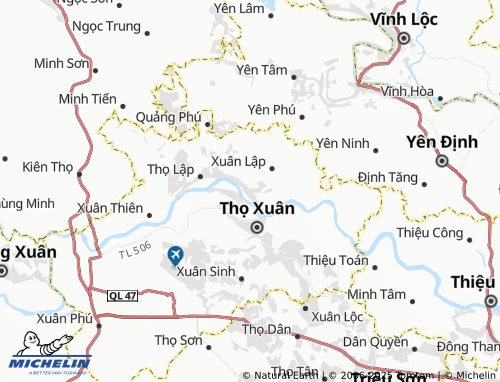 MICHELIN Phu Yen map - ViaMichelin