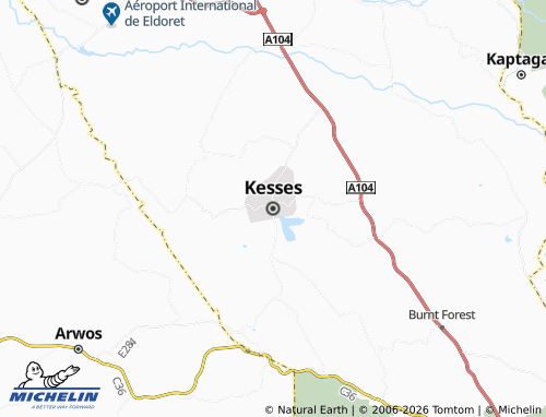 MICHELIN Kesses map - ViaMichelin