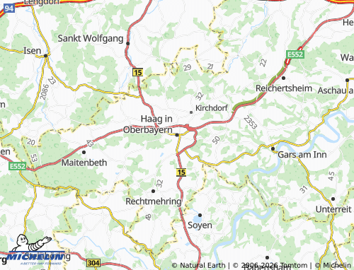 MICHELIN Haag in Oberbayern map - ViaMichelin