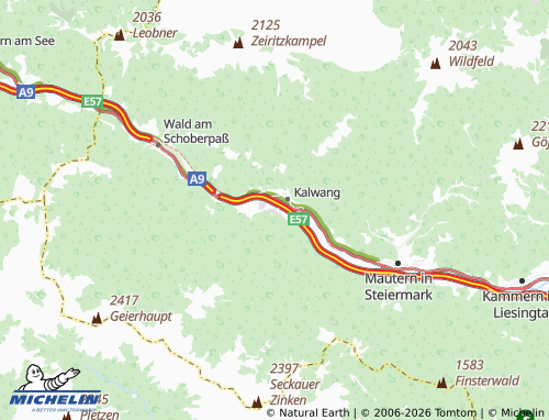 MICHELIN Pisching map - ViaMichelin