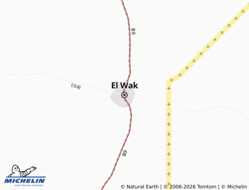 Mapa MICHELIN El Wak - ViaMichelin