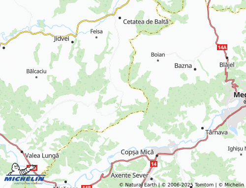 Mappa MICHELIN Craciunelu De Sus - ViaMichelin