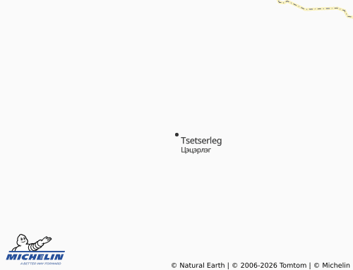 Mappa MICHELIN Tsetserleg - ViaMichelin