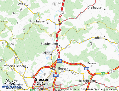 Mapa MICHELIN Staufenberg - ViaMichelin