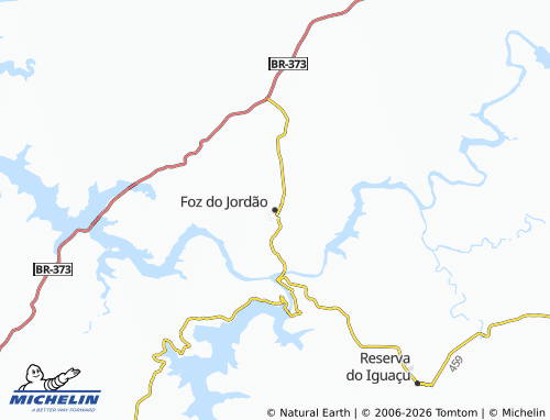 Mapa MICHELIN Foz do Jordão - ViaMichelin