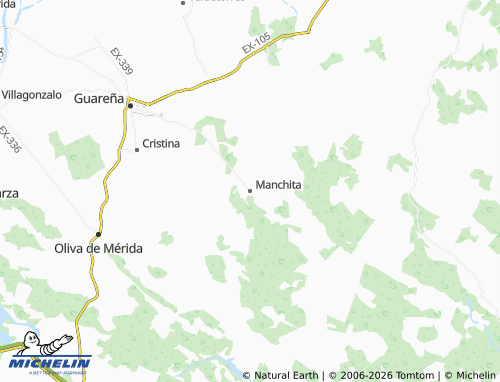 MICHELIN Manchita map - ViaMichelin