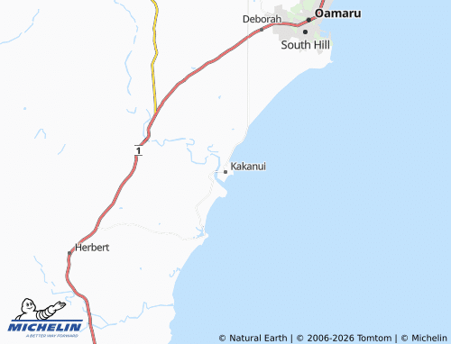 Mapa MICHELIN Kakanui - ViaMichelin