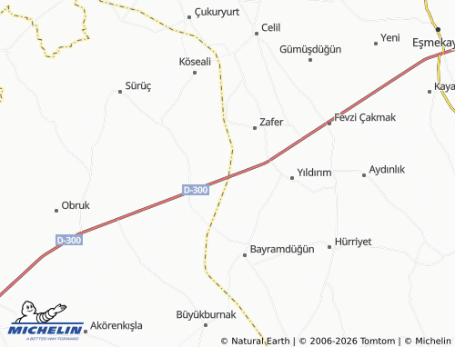 MICHELIN Yenice map - ViaMichelin