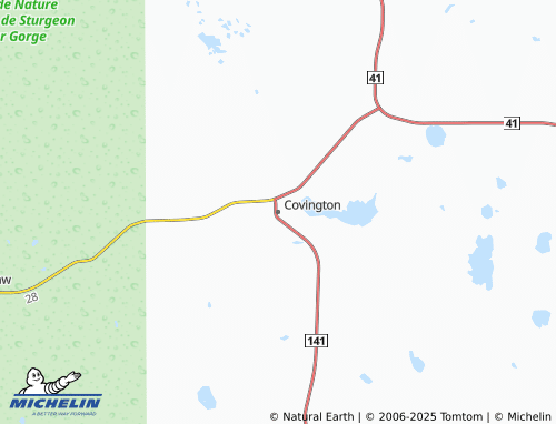 MICHELIN-Landkarte Covington - ViaMichelin