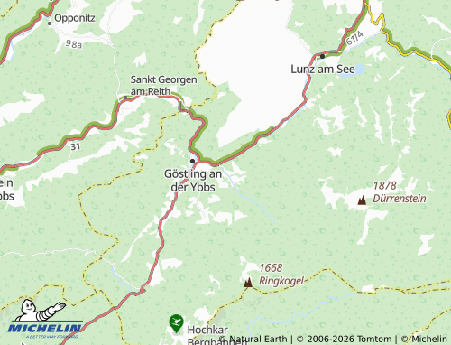 Mapa MICHELIN Ybbssteinbach - ViaMichelin