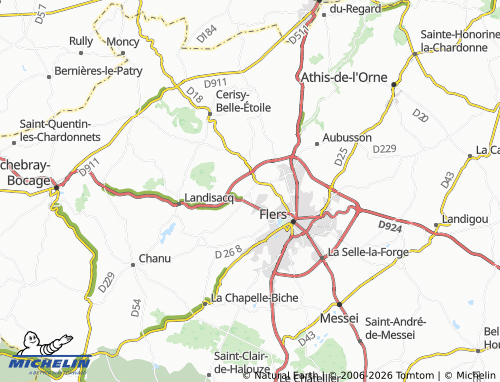 MICHELIN La Lande-Patry map - ViaMichelin