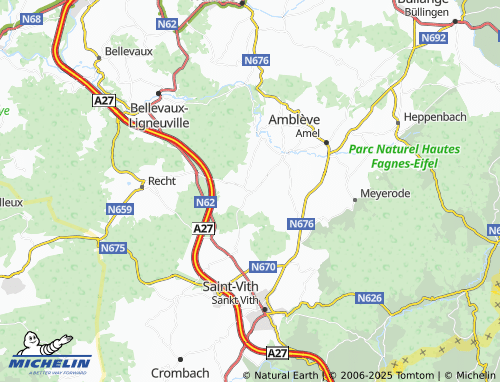 MICHELIN Born map - ViaMichelin