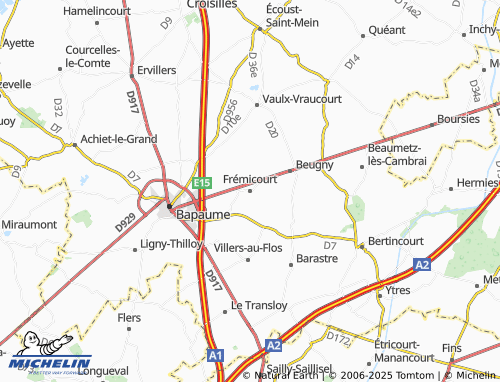 Carte MICHELIN Frémicourt - ViaMichelin
