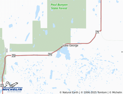 MICHELIN Lake George map - ViaMichelin