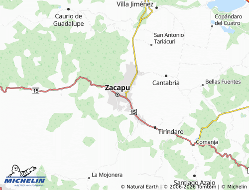 MICHELIN Moderna map - ViaMichelin
