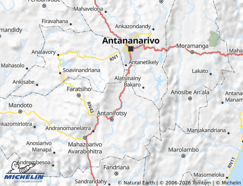 Mappa MICHELIN Ambatolampy - ViaMichelin