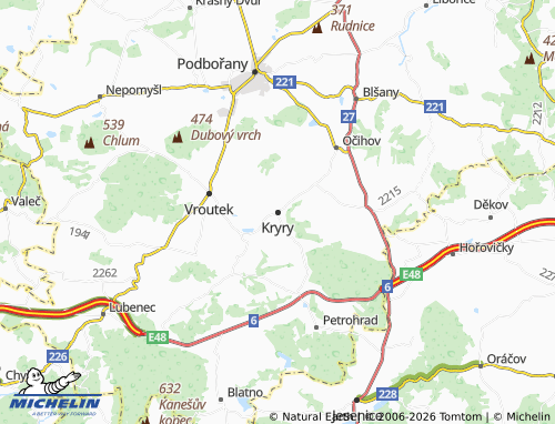 Mappa MICHELIN Kryry - ViaMichelin