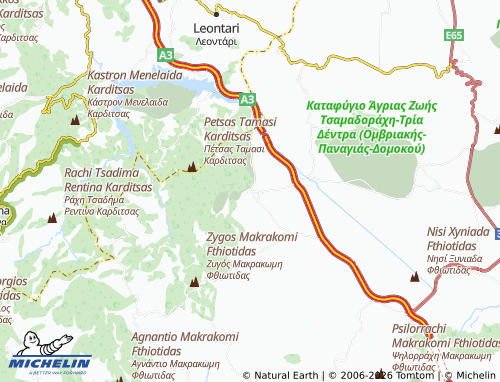 MICHELIN Makryrrachi map - ViaMichelin