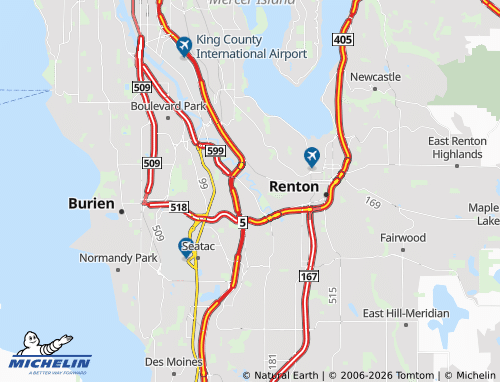 Mappa MICHELIN Tukwila - ViaMichelin